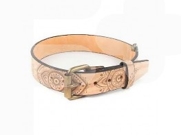 Imagen del producto Artleather collar Nobuk flores chakras gatos