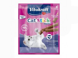 Imagen del producto Vitakraft Cat stick mini,bacalao & atun 18g 3 u