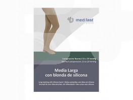 Imagen del producto Medilast Media larga blonda beige t/m