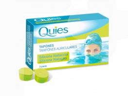 Imagen del producto QUIES TAPONES DE OIDO SILIC. NATACION 6U