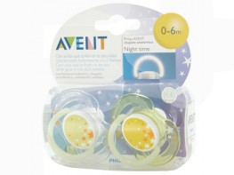 Imagen del producto Avent chupete nocturnos 0-6 meses 2u