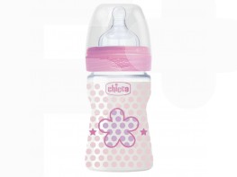 Imagen del producto Chicco Biberón silicona flujo normal rosa 150ml