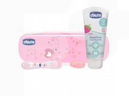 Imagen del producto Chicco Set Dental rosa cepilo+pasta 6-36 meses