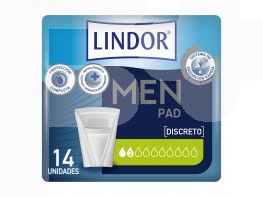 Imagen del producto Lindor men pad normal 2 gotas 14u