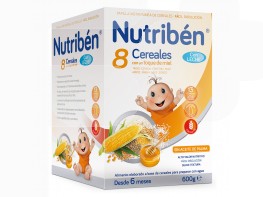Imagen del producto Nutribén 8 cereales miel  con leche 600gr