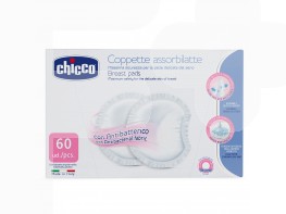 Imagen del producto Chicco discos absorb. antibacterias 60u