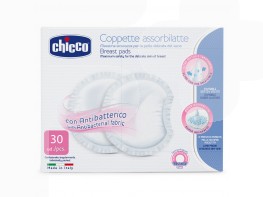 Imagen del producto Chicco discos absorb. antibacterias 30u