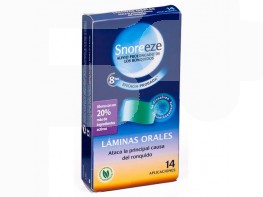 Imagen del producto Snoreeze láminas orales ronquidos 14 uds