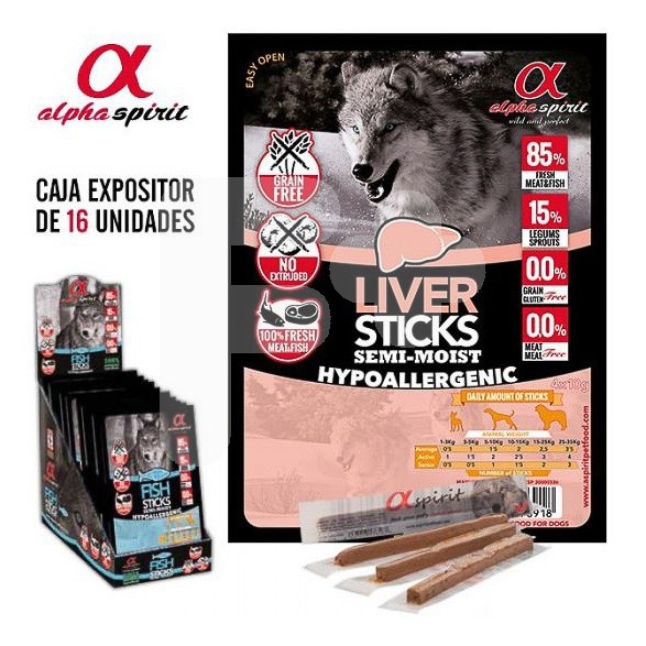 Alpha Spirit barritas pato 4x10g (x16ud)