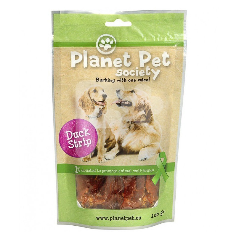 Planet Pet snack tiras pato 100gr