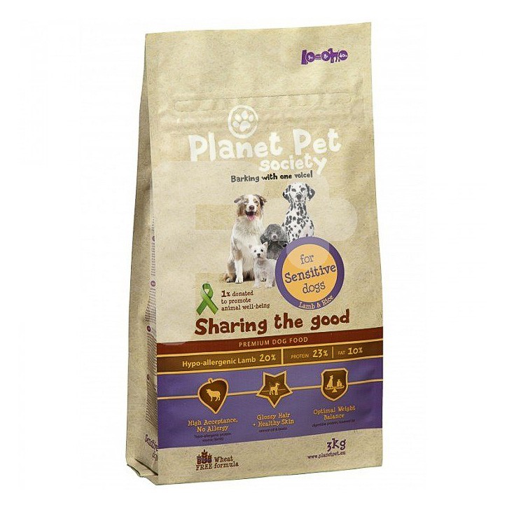 Planet Pet sensitive cordero y arroz 3kg