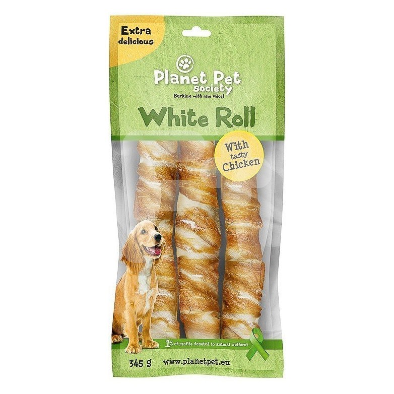 Planet Pet hueso pollo twist 14cm, 3 pc