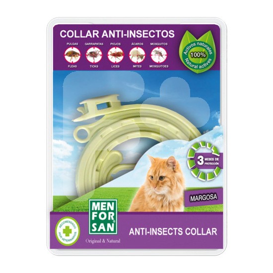 Menforsan collar anti-insectos margosa gatos