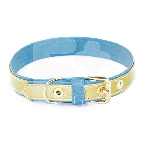 Artleather collar liso turquesa 55cm