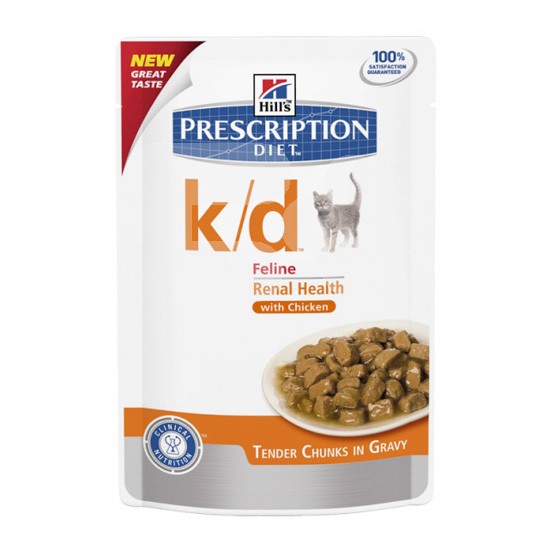 Hills diet kd pouches cats chiken 12x85g