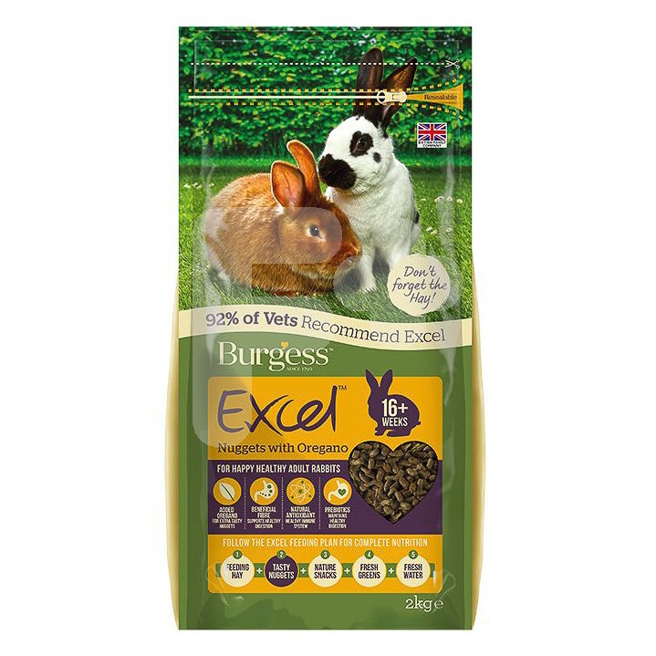 Burgess Burgess excel rabbit adult oregano 2kg