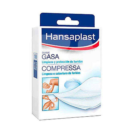 Hansaplast gasas suaves 10x10 10uds