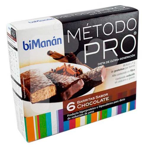 BIMANAN PRO BARRITAS CHOCOLATE  6 UDS