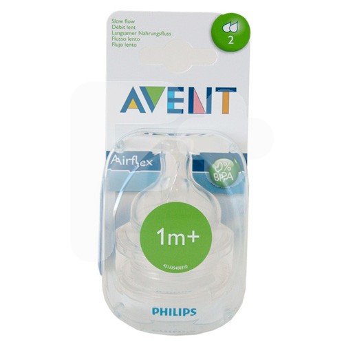 Avent Tetinas clásicas flujo lento 1 mes 2uds