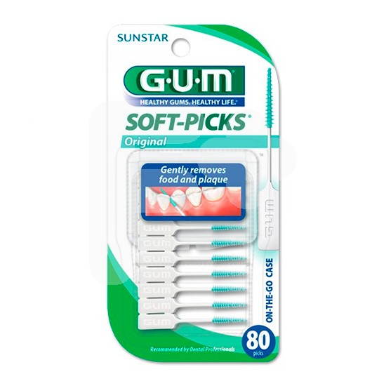 GUM SOFT PICKS ORIGINAL REGULAR 80 UDS