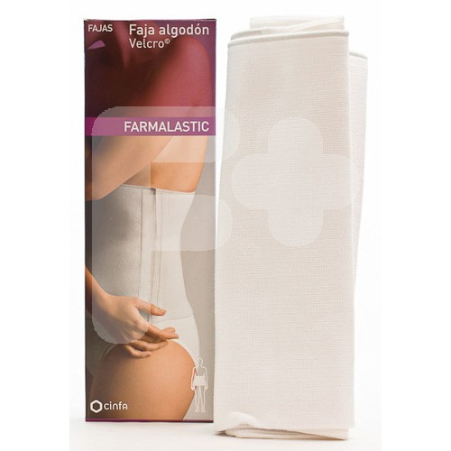 FAJA FARMALASTIC CIERRE VELCRO T.3 BLANC