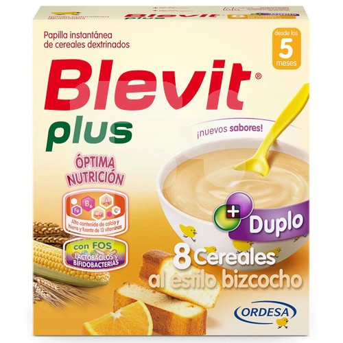 Blevit Plus Duplo 8 cereales al estilo bizcocho 2x300g