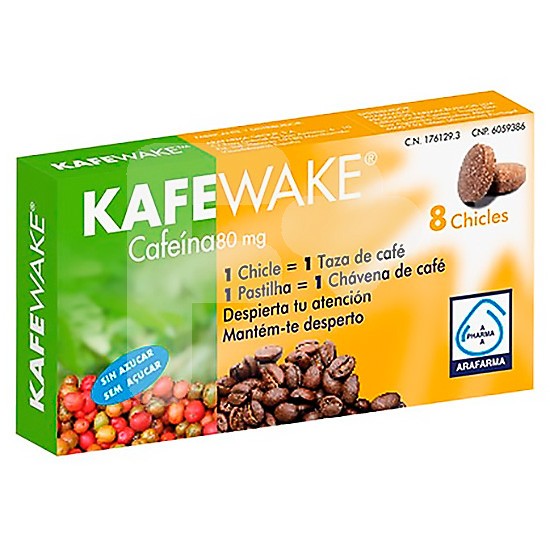 Kafewake cafeina 8 chicles