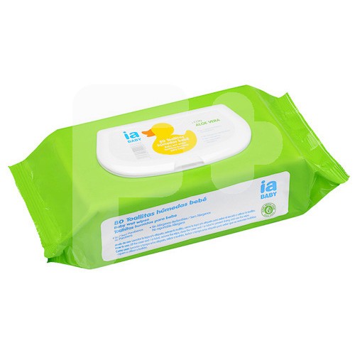Interapothek toallitas bebé aloe 80 uds con tapa