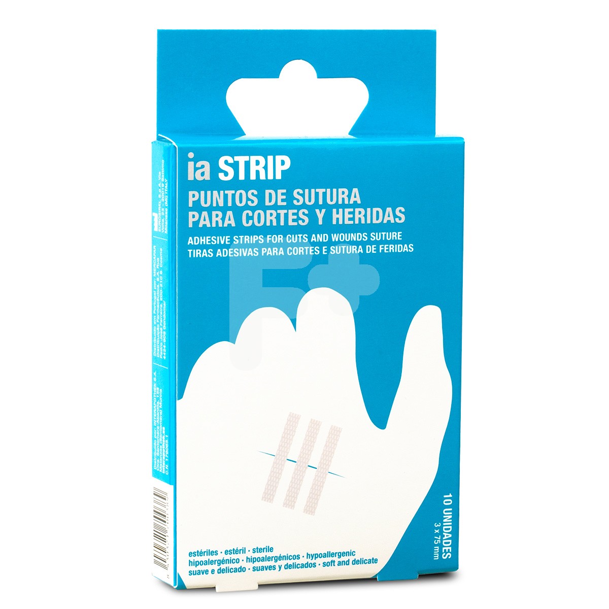 Interapothek puntos de sutura 3x75mm 10uds