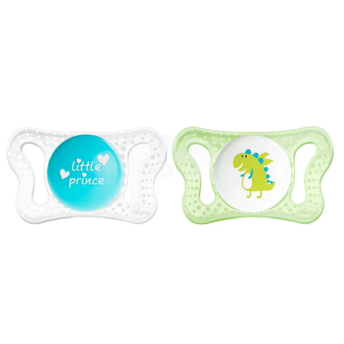 Chicco Chupete micro silicona azul 0-2 meses 2 uds