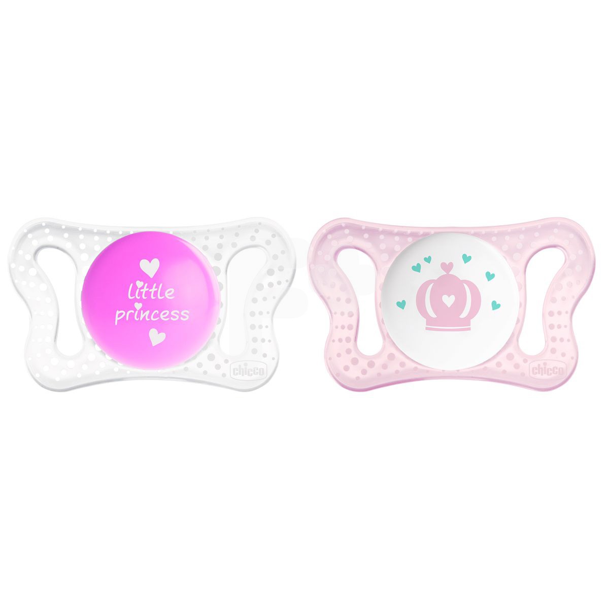 Chicco Chupete micro silicona rosa 0-2 meses 2 uds