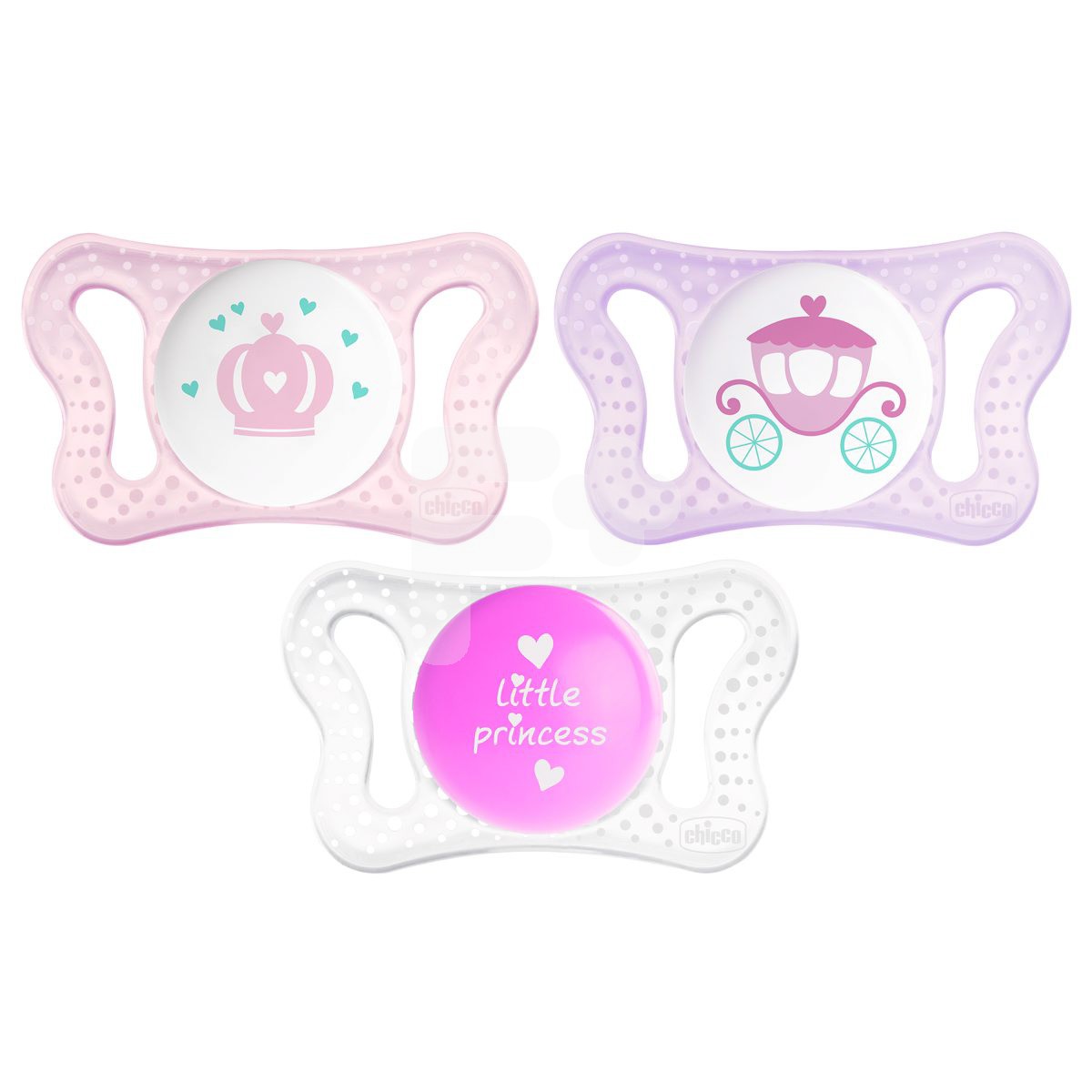 Chicco Chupete micro silicona rosa 0-2 meses 2 uds