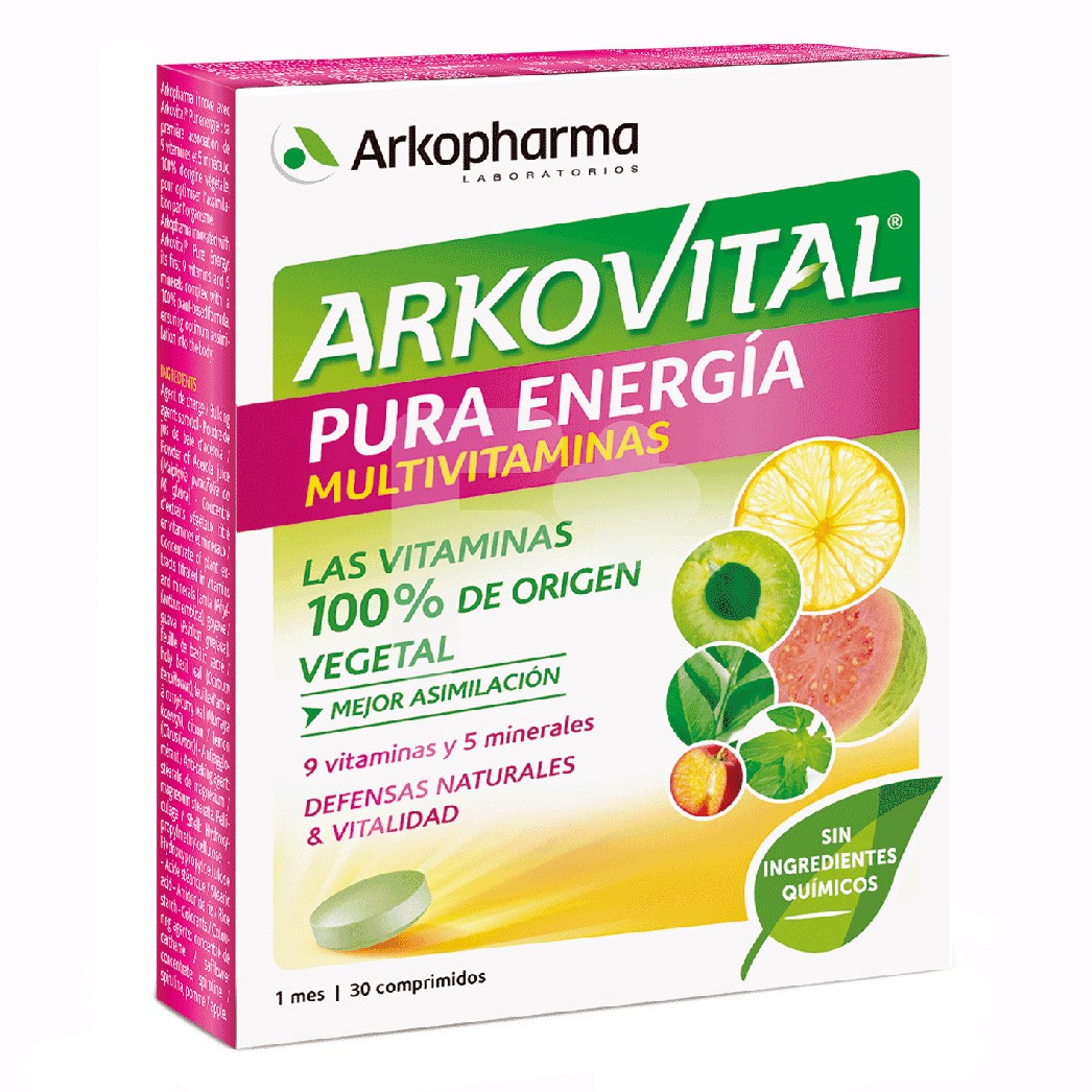 ARKOVITAL PURA ENERGIA 30 COMPRIMIDOS