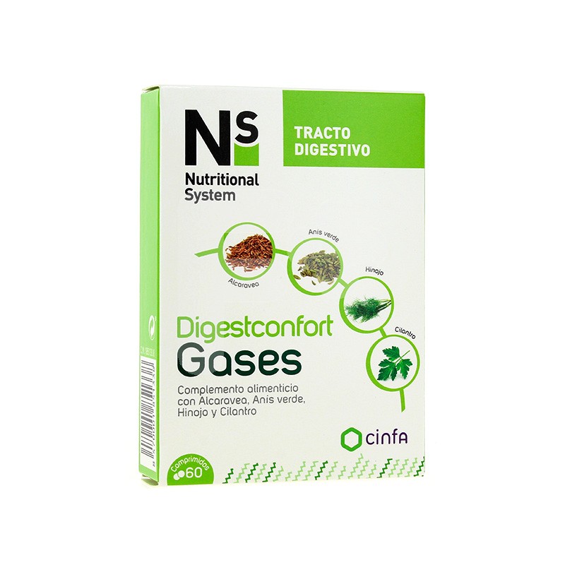 N+S DIGESTCONFORT GASES 60 COMPRIMIDOS