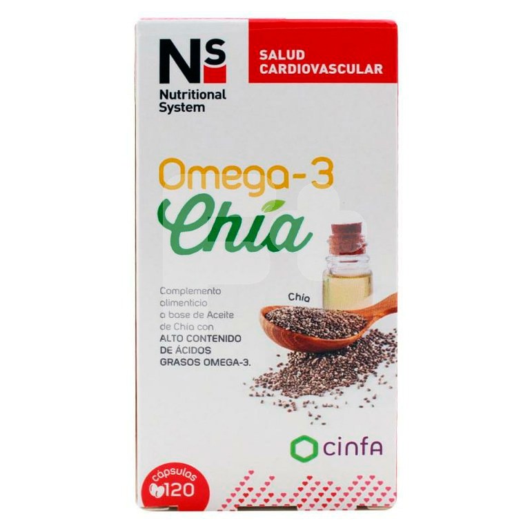 N+s omega 3 chia 120 capsulas