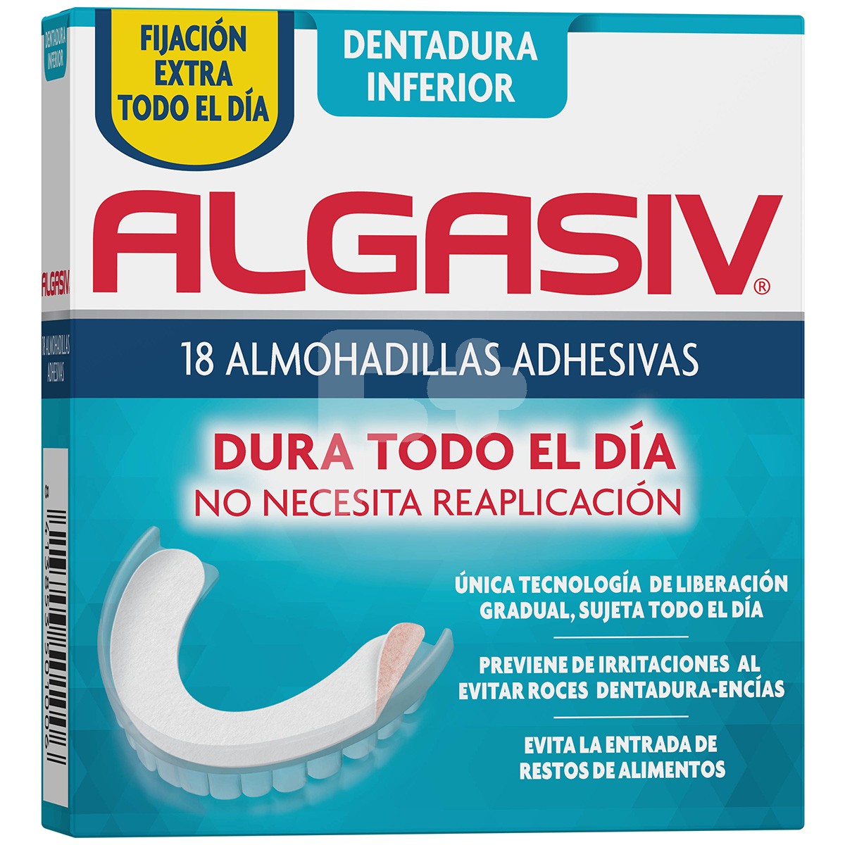 Algasiv almohadilla inferior 18 uds