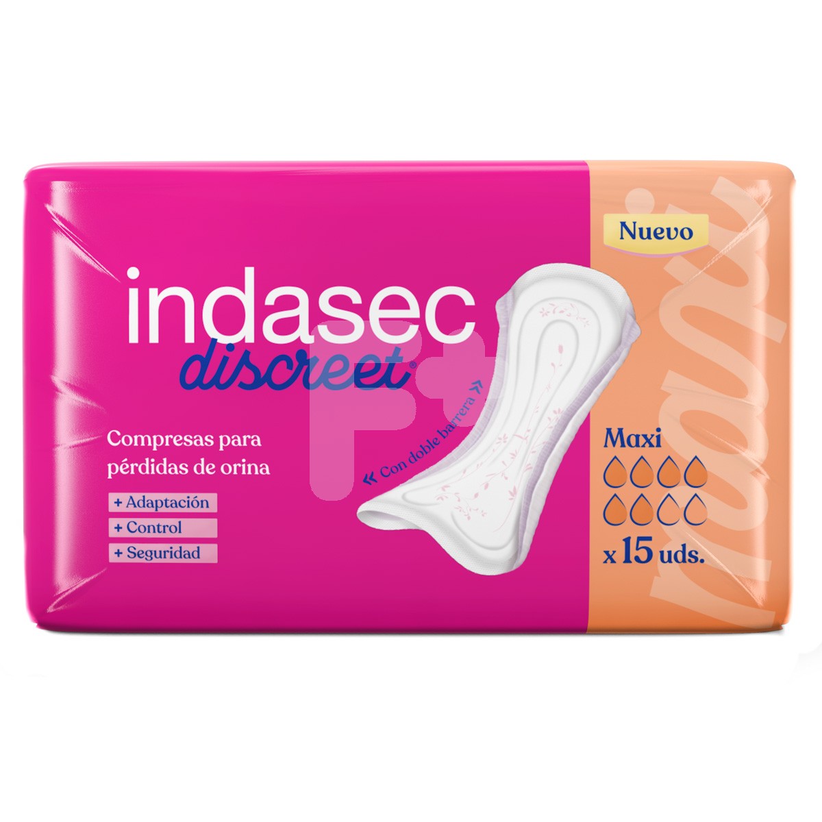 Indasec discreet maxi 15 uds