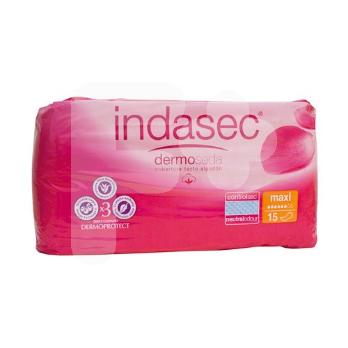 Indasec discreet maxi 15 uds