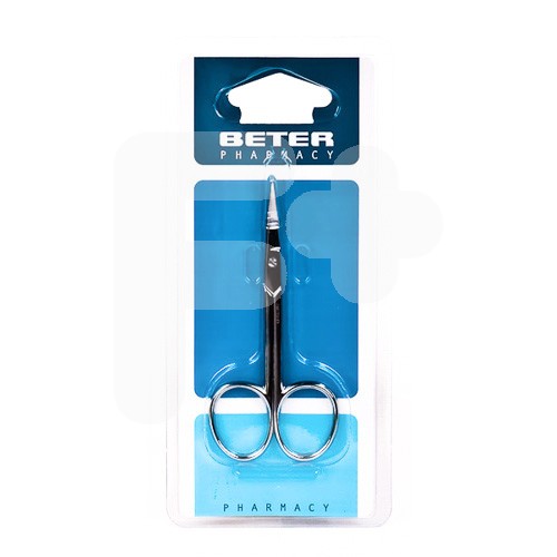 TIJERA MANICURA UÑAS CROMADA CURVA BETER
