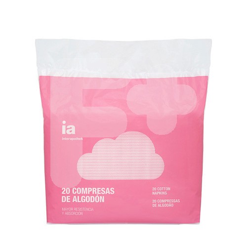 Interapothek compresas algodón 20uds