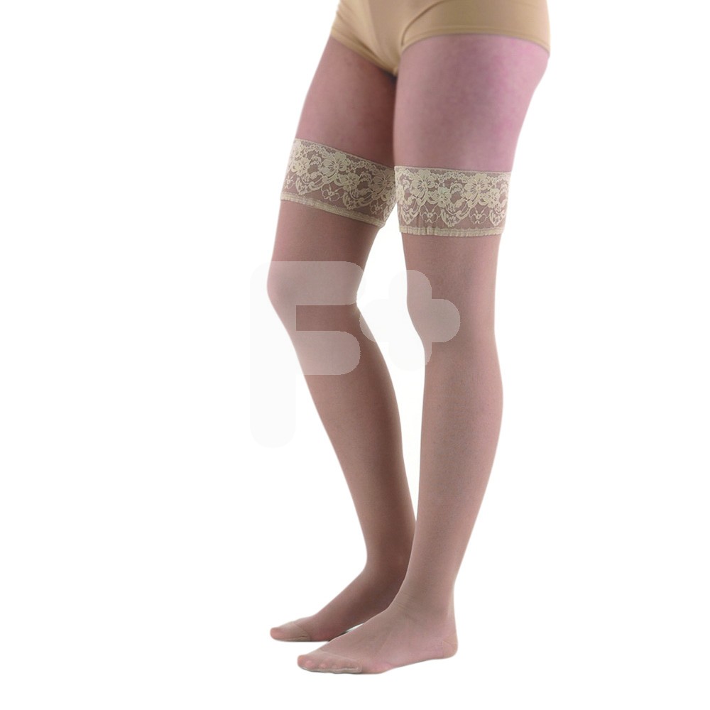 MEDIA LARGA SILIC COMP NORMAL MARRON T.3