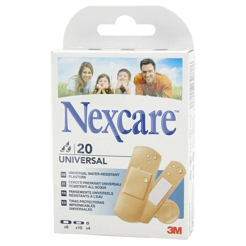 NEXCARE PLASTICO 20 TIRAS SURTIDO