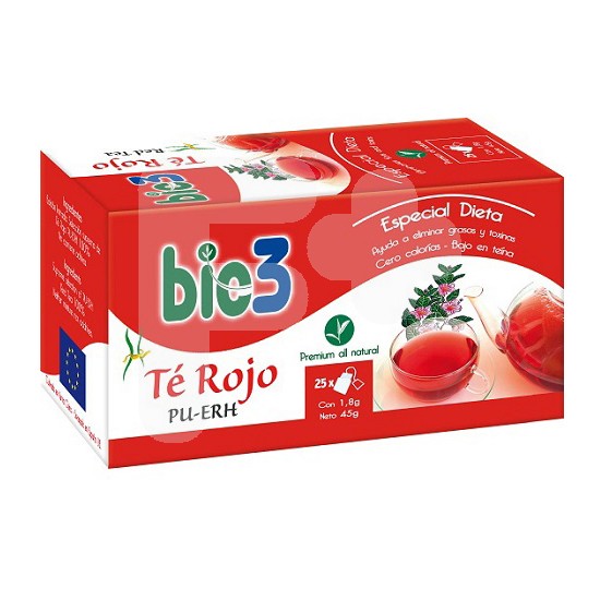Bio3 te rojo ecológico 25 bolsitas