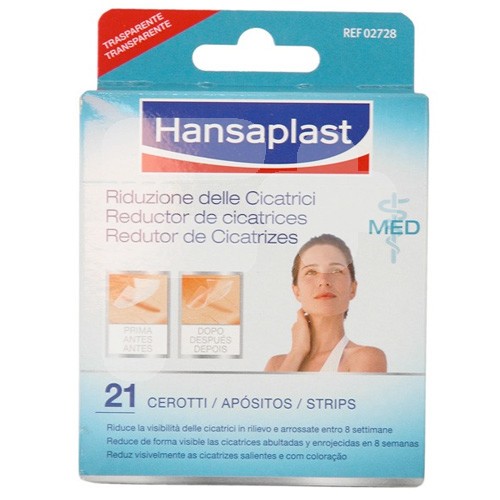 Hansaplast cicatrices 3,8cmx6,8cm 21 apósitos