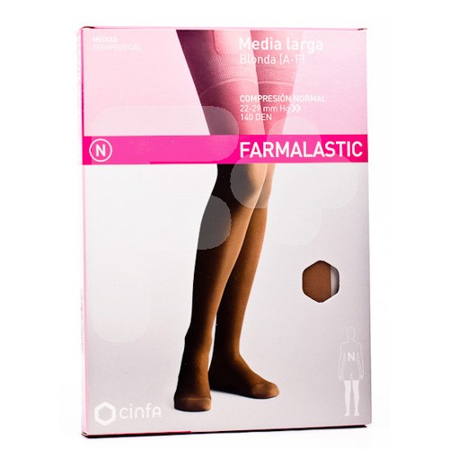 MEDIA FARMALASTIC LARGA BL CN BEIG T/RP