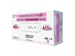 Ltx guantes vinilo aql 15 T-L 100uds