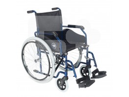 Breezy 90 silla de ruedas 24" maciza ancho 42cm azul