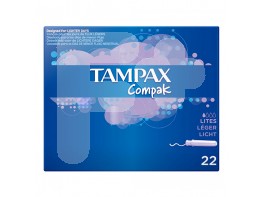 Tampax compack tampones lites 22 uds.