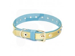 Artleather collar piedras turquesa oro 55cm