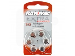 Rayovac pilas audífono 312 marrón new advanced 6uds